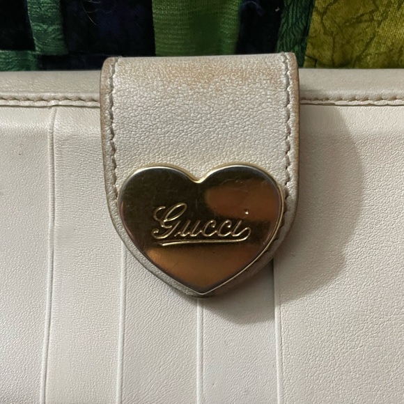 GUCCI Ophidia White Leather and Canvas Monogram Wallet w/ Dust Bag - Picture 10 of 16